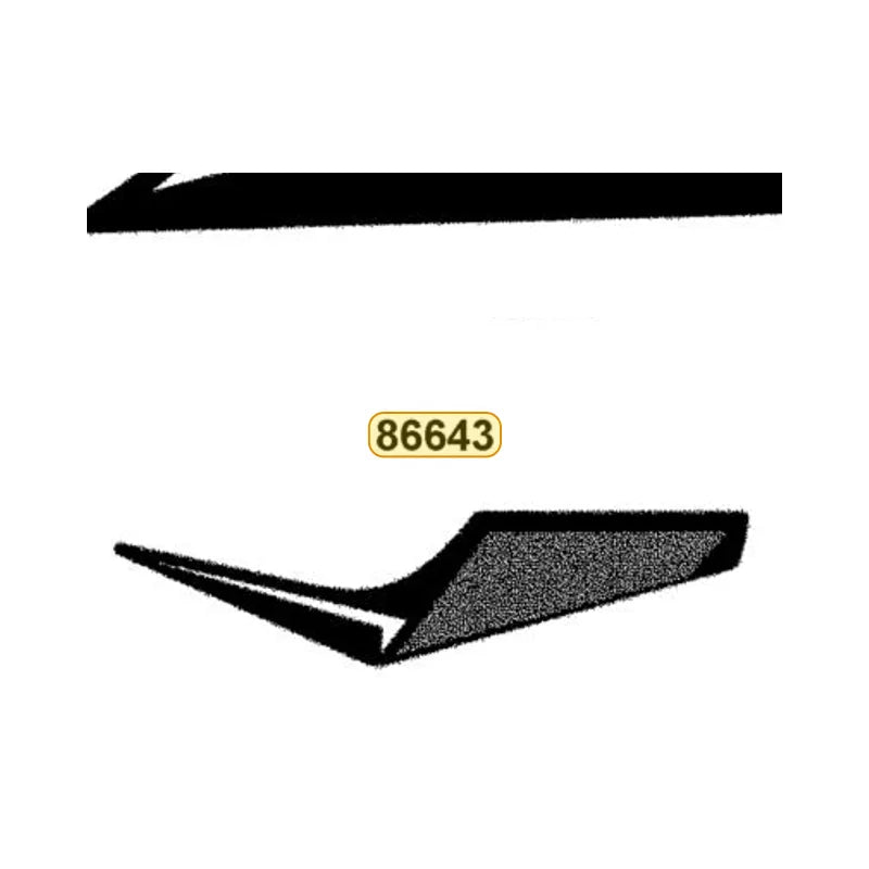 KYMCO Right Rear Fender Stripe B 86643-BAC1-M00-T03, part location on the factory exploded-view diagram