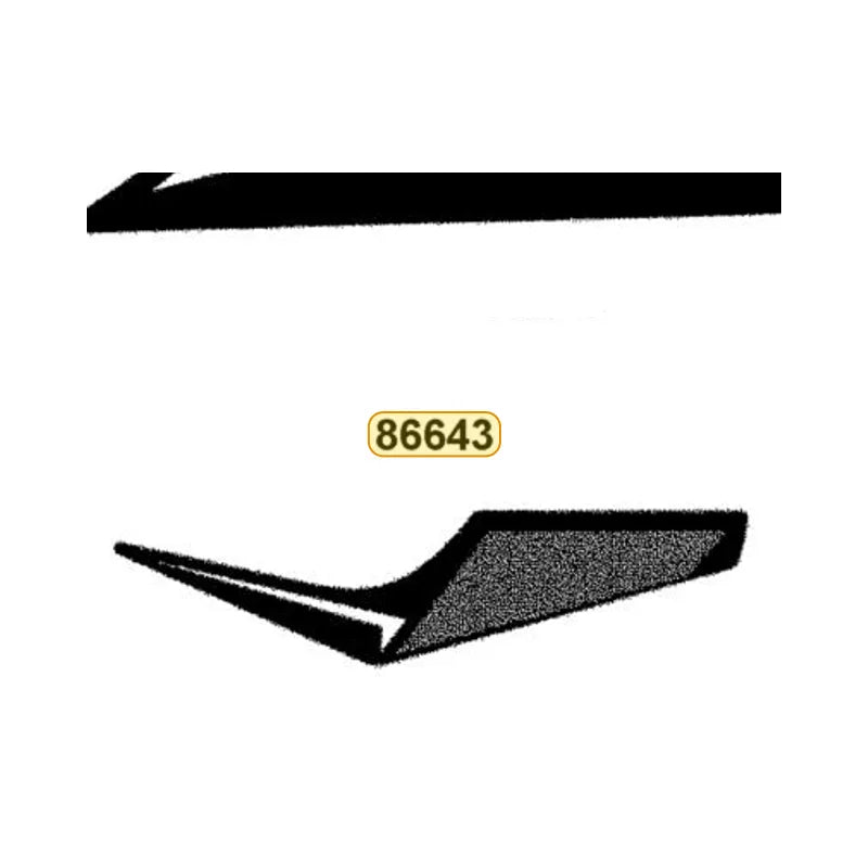 KYMCO Right Rear Fender Stripe B 86643-BAC1-M00-T06, part location on the factory exploded-view diagram