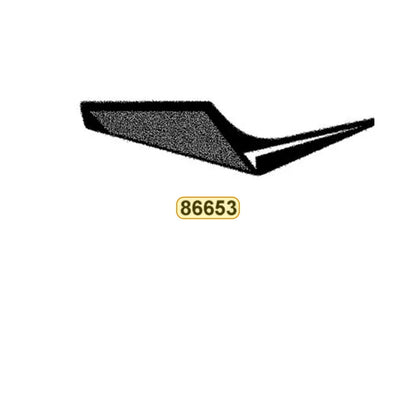 KYMCO Left Rear Fender Stripe B 86653-BAC1-M00-T02, part location on the factory exploded-view diagram