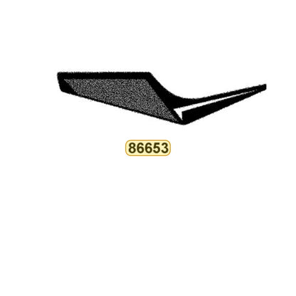 KYMCO Left Rear Fender Stripe B 86653-BAC1-M00-T06, part location on the factory exploded-view diagram