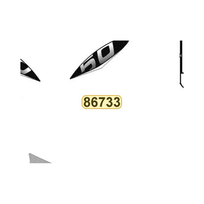 KYMCO Left Leg Shield Stripe 86733-LDC8-M32-T02, part location on the factory exploded-view diagram
