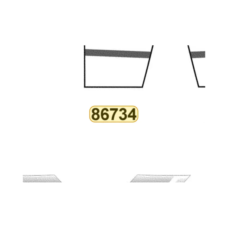 KYMCO Right Leg Shield Stripe B 86734-ADA9-M30-T01, part location on the factory exploded-view diagram