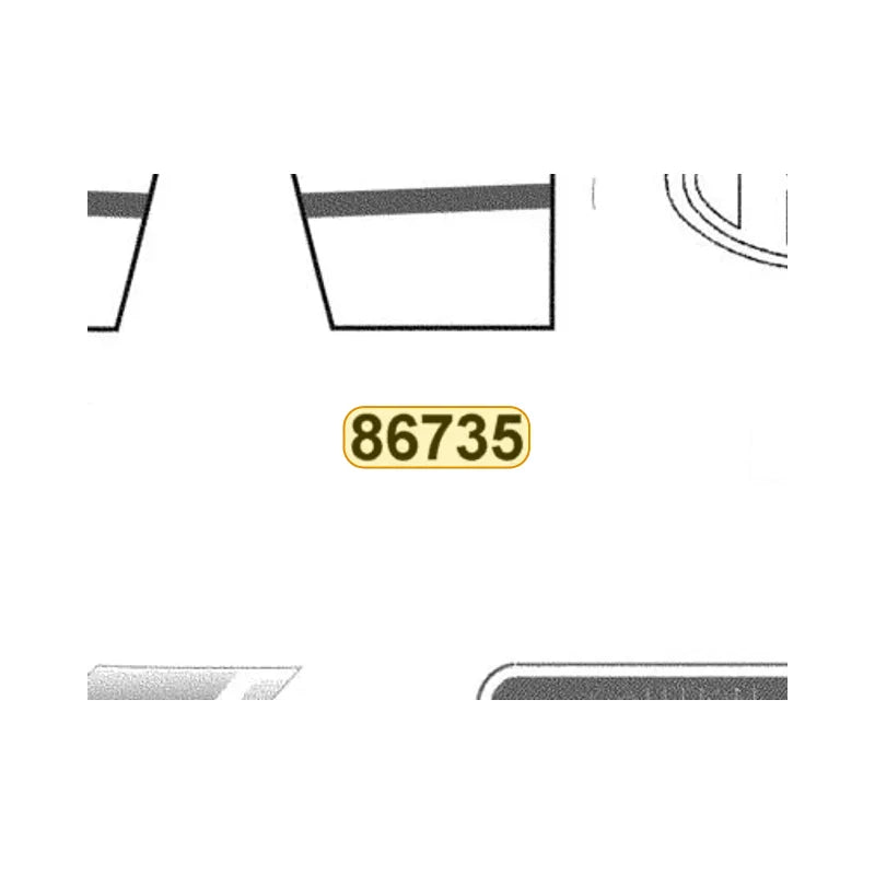 KYMCO Left Leg Shield Stripe B 86735-ADA9-M30-T01, part location on the factory exploded-view diagram