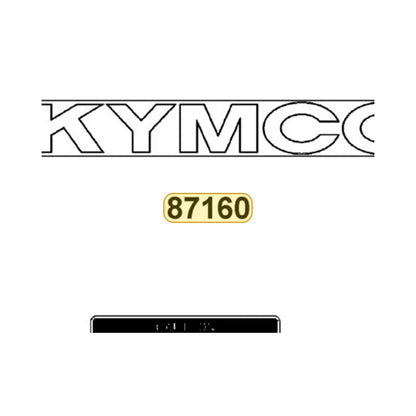 KYMCO KYMCO Stripe 87160-LDC8-M30-T03, part location on the factory exploded-view diagram