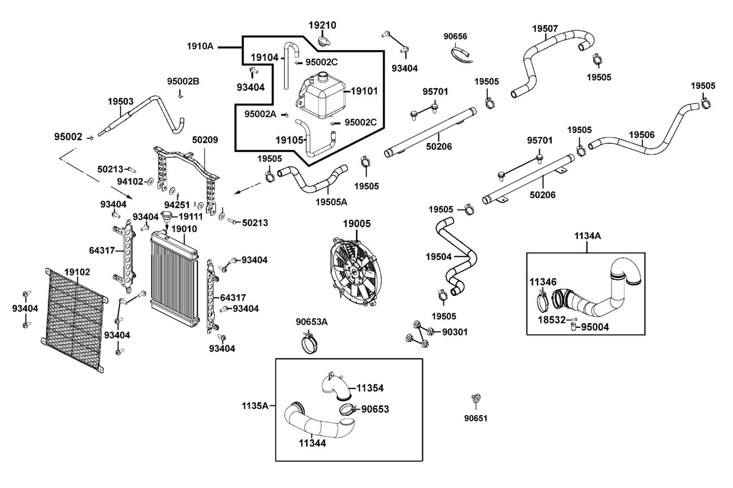 Pin Lock 14MM — 94251-14000 — KYMCO exploded-view diagram