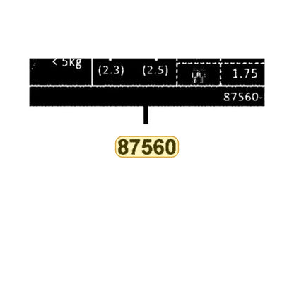 KYMCO Driver Caution Mark 87560-BAA7-E00-T01, part location on the factory exploded-view diagram
