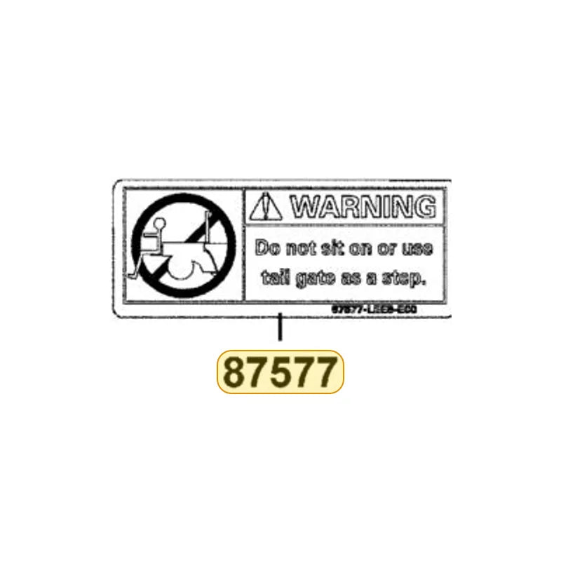 KYMCO Warning Cargo Gate 87577-LEE8-E00-T01, part location on the factory exploded-view diagram