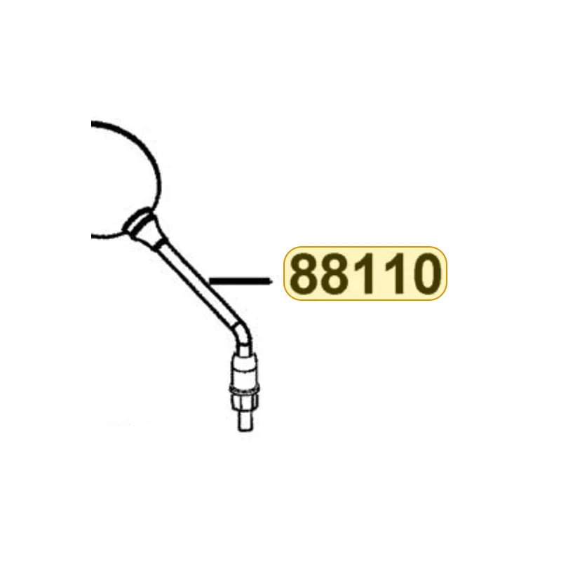 KYMCO Right Back Mirror Assembly ( Chrome ) 88110-AEA7-M30, part location on the factory exploded-view diagram