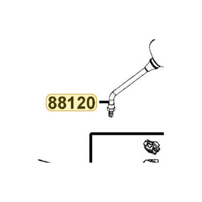 KYMCO Left Back Mirror Assembly 88120-LCB9-M30, part location on the factory exploded-view diagram