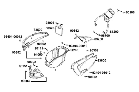 Carrier Rr Assy — 81200-ACC1-E11 — KYMCO exploded-view diagram