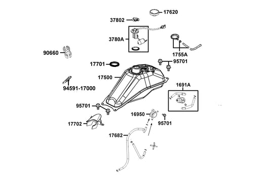 Clip 1*70 — 94591-17000 — KYMCO exploded-view diagram