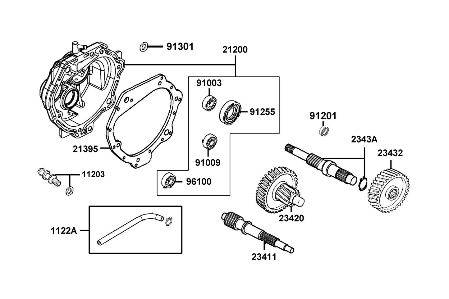 Bush Mission — 91201-KUDU-C00 — KYMCO exploded-view diagram