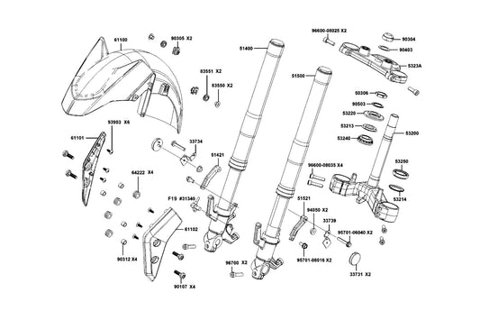 Nut Clip 6MM — 90305-LBA2-E00 — KYMCO exploded-view diagram