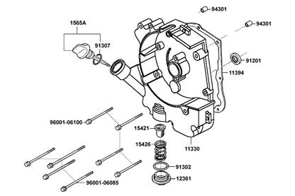 Oil Seal 16.4*30*5 — 91201-KGBG-90A — KYMCO exploded-view diagram