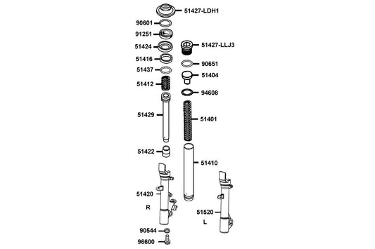 Oil Seal — 91251-LLJ3-E00 — KYMCO exploded-view diagram