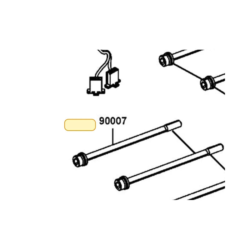 KYMCO Washer Bolt 9X160 90007-LGC6-E00, part location on the factory exploded-view diagram