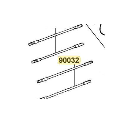 KYMCO Stud Bolt B 7*176 90032-KGBG-910, part location on the factory exploded-view diagram
