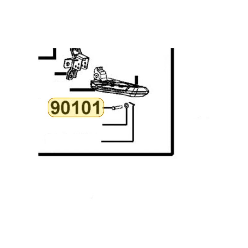 KYMCO Tappping Screw 5*10 90101-LHM2-C02, part location on the factory exploded-view diagram