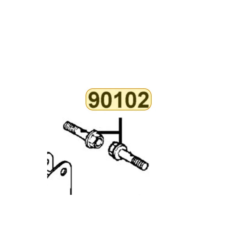 KYMCO Hinge Pivot Bolt 90102-GLE0-C00, part location on the factory exploded-view diagram