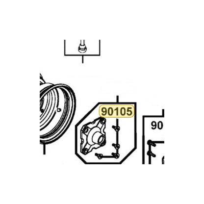 KYMCO Connector Bolt 90105-LBD4-900, part location on the factory exploded-view diagram