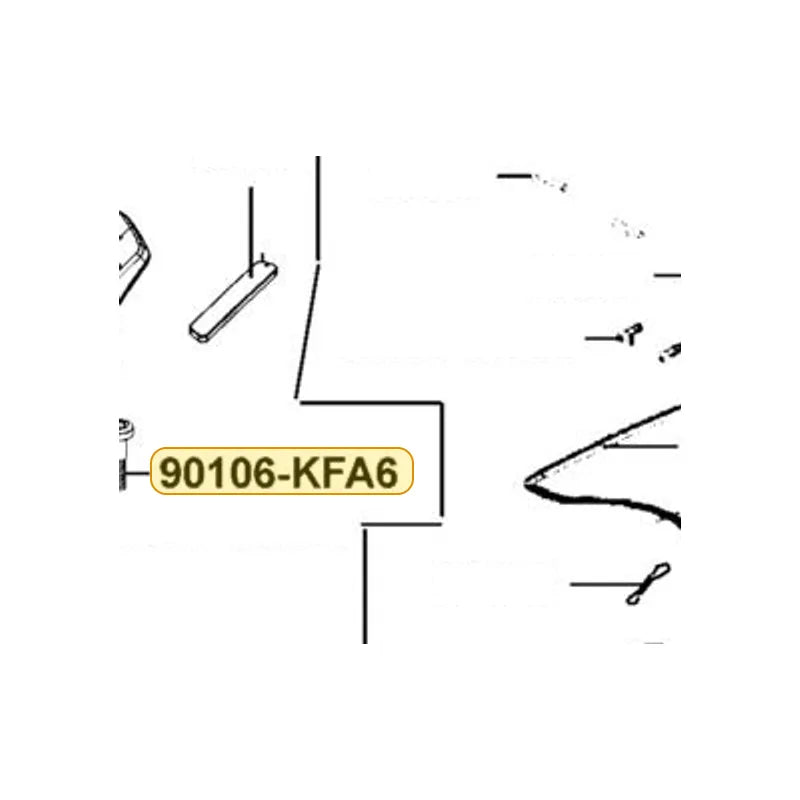 KYMCO Wash Bolt 8Mm 90106-KFA6-900, part location on the factory exploded-view diagram