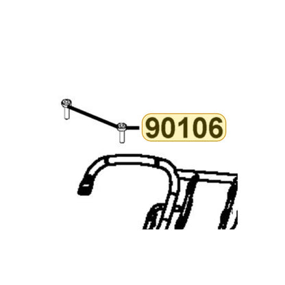 KYMCO Wash Bolt 8Mm 90106-KFAF-C10, part location on the factory exploded-view diagram