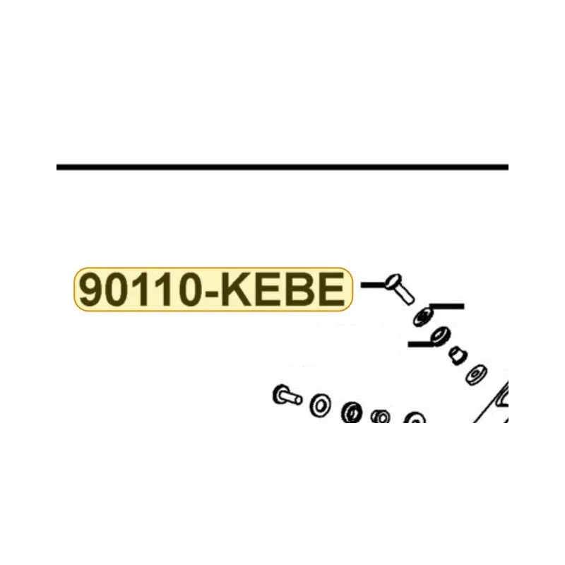 KYMCO Special Screw 6*22 90110-KEBE-C00, part location on the factory exploded-view diagram