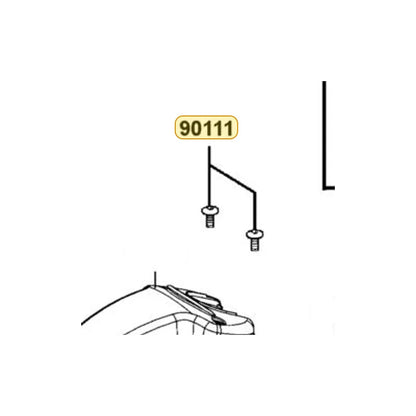 KYMCO Screw.pan 6*8 90111-LEA2-900, part location on the factory exploded-view diagram