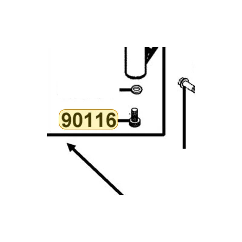 KYMCO Boit Socket 90116-KEC8-C00, part location on the factory exploded-view diagram
