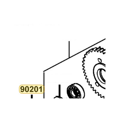 KYMCO Special Nut 24Mm 90201-KNBN-901, part location on the factory exploded-view diagram