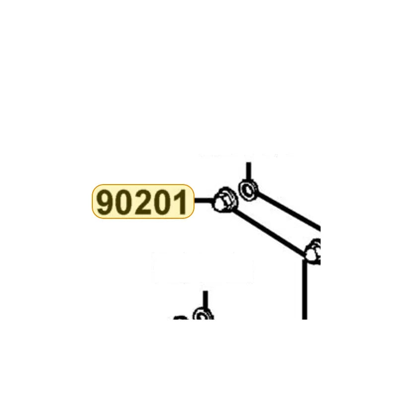 KYMCO Cap Nut 7Mm 90201-LCA7-C10, part location on the factory exploded-view diagram