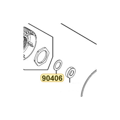 KYMCO Washer 25X38X2 90406-LGC6-E00, part location on the factory exploded-view diagram