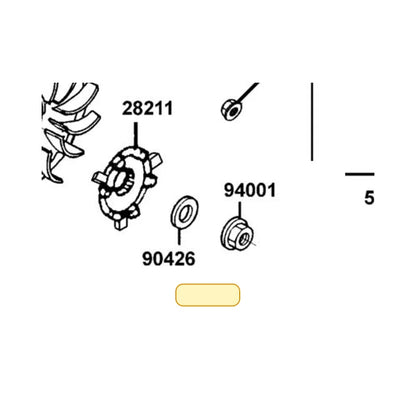 KYMCO Special Washer 12Mm 90426-KNBN-901, part location on the factory exploded-view diagram