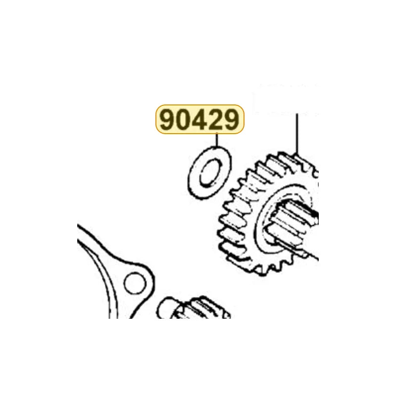 KYMCO Side Washer 12Mm 90429-KNBN-901, part location on the factory exploded-view diagram