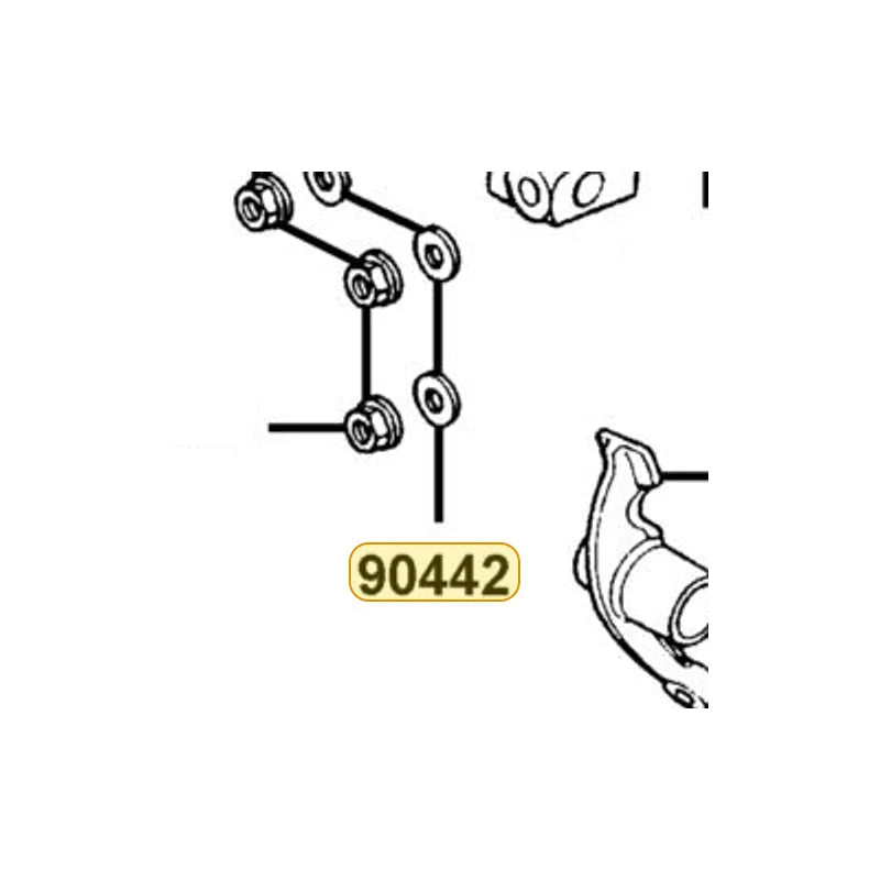 KYMCO Sealing Washer 7Mm 90442-GFF6-011, part location on the factory exploded-view diagram