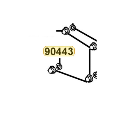 KYMCO Carburetor Assembly 90443-GFF6-C00, part location on the factory exploded-view diagram
