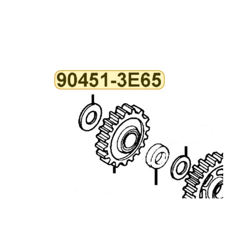 KYMCO Thrust Washer 15M/m 90451-3E65-001, part location on the factory exploded-view diagram