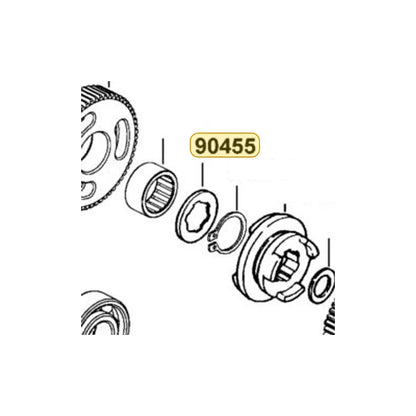 KYMCO Spline Washer 20Mm 90455-LDB1-700, part location on the factory exploded-view diagram