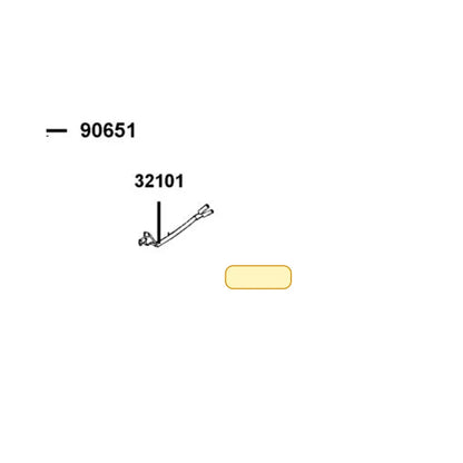 KYMCO Tube Clip 90651-LEA2-900, part location on the factory exploded-view diagram
