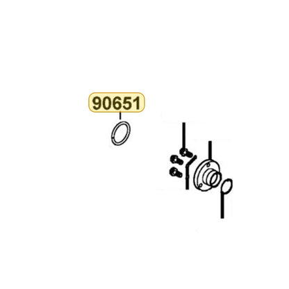 KYMCO Snap Ring 90651-PTA7-900, part location on the factory exploded-view diagram