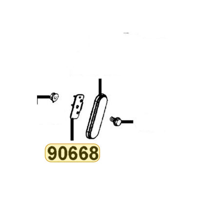KYMCO Side Reflector Stay 90668-LFC2-MG0, part location on the factory exploded-view diagram