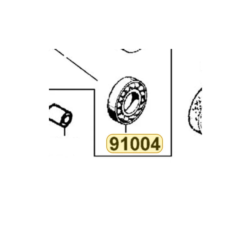 KYMCO Ball Radial Bearing 6201 (12*32*10) 91004-KBN2-90A, part location on the factory exploded-view diagram