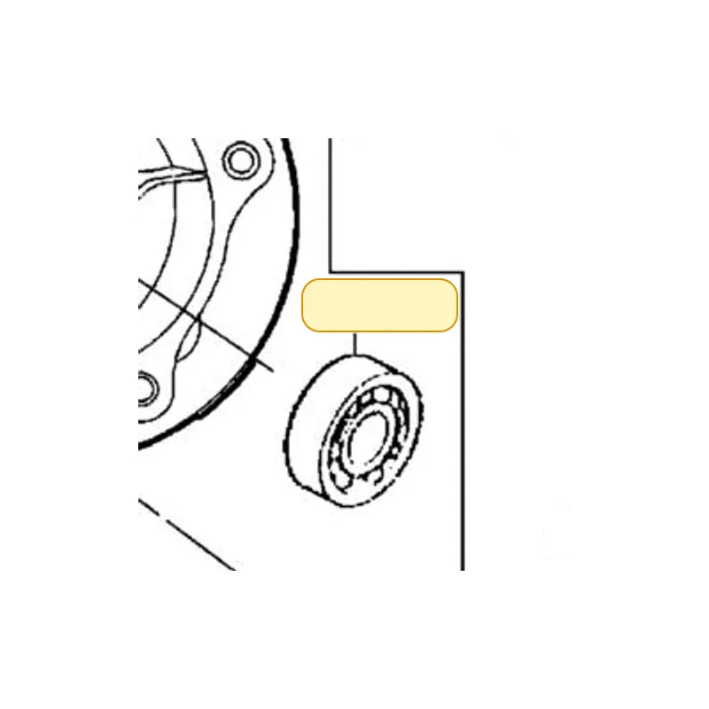 KYMCO Ball Radial 6004 Uu Bearing 91009-GLE0-C0A, part location on the factory exploded-view diagram