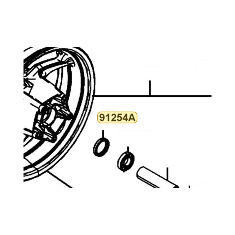 KYMCO Oil Seal 40X52X8 91254-LGC6-E00, part location on the factory exploded-view diagram