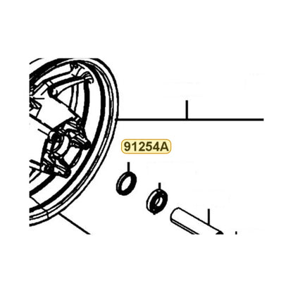KYMCO Oil Seal 40X52X8 91254-LGC6-E00, part location on the factory exploded-view diagram