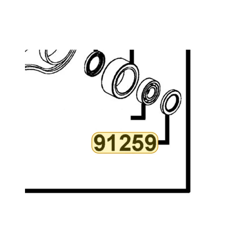 KYMCO Oil Seal 91259-KFBF-C00, part location on the factory exploded-view diagram