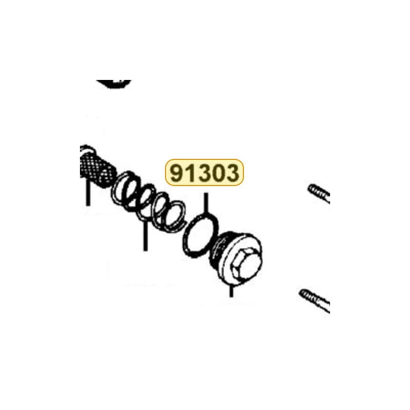 KYMCO O-Ring 35*3.0 91303-1G07-001, part location on the factory exploded-view diagram