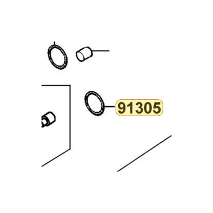 KYMCO O-Ring 9*1.6 91305-0H28-159, part location on the factory exploded-view diagram