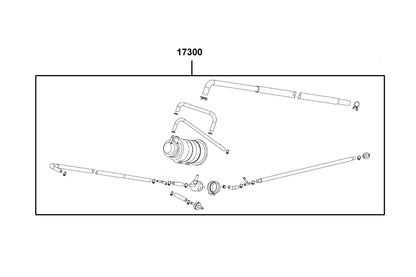 KYMCO Air Cleaner Two exploded-view diagram, X-Town 300i ABS