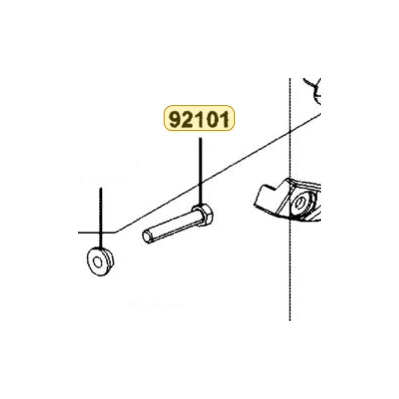 KYMCO Fex Bolt 8X45 92101-LGC6-E00, part location on the factory exploded-view diagram